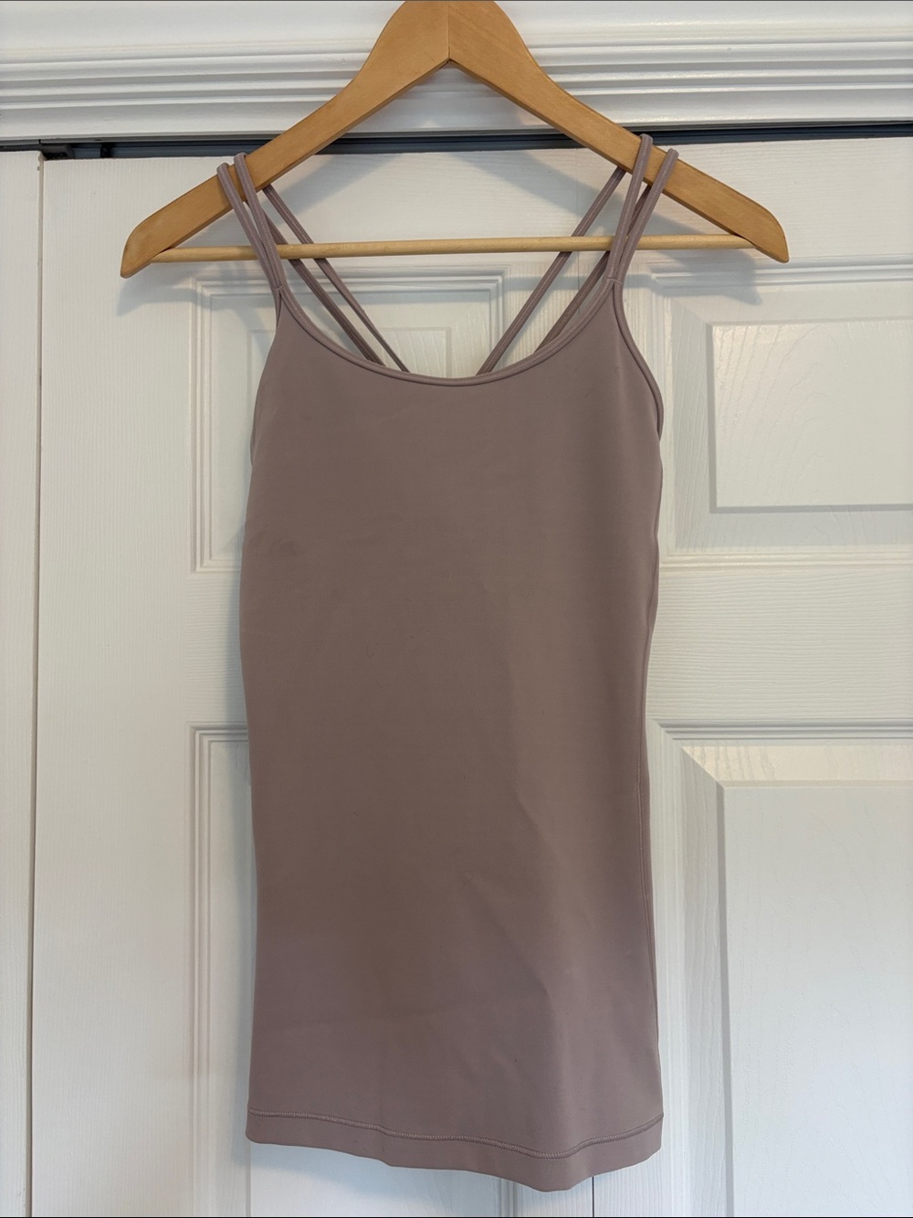lululemon athletica double-strap tank top in mauve
